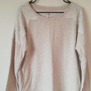 Cream Top with Lace